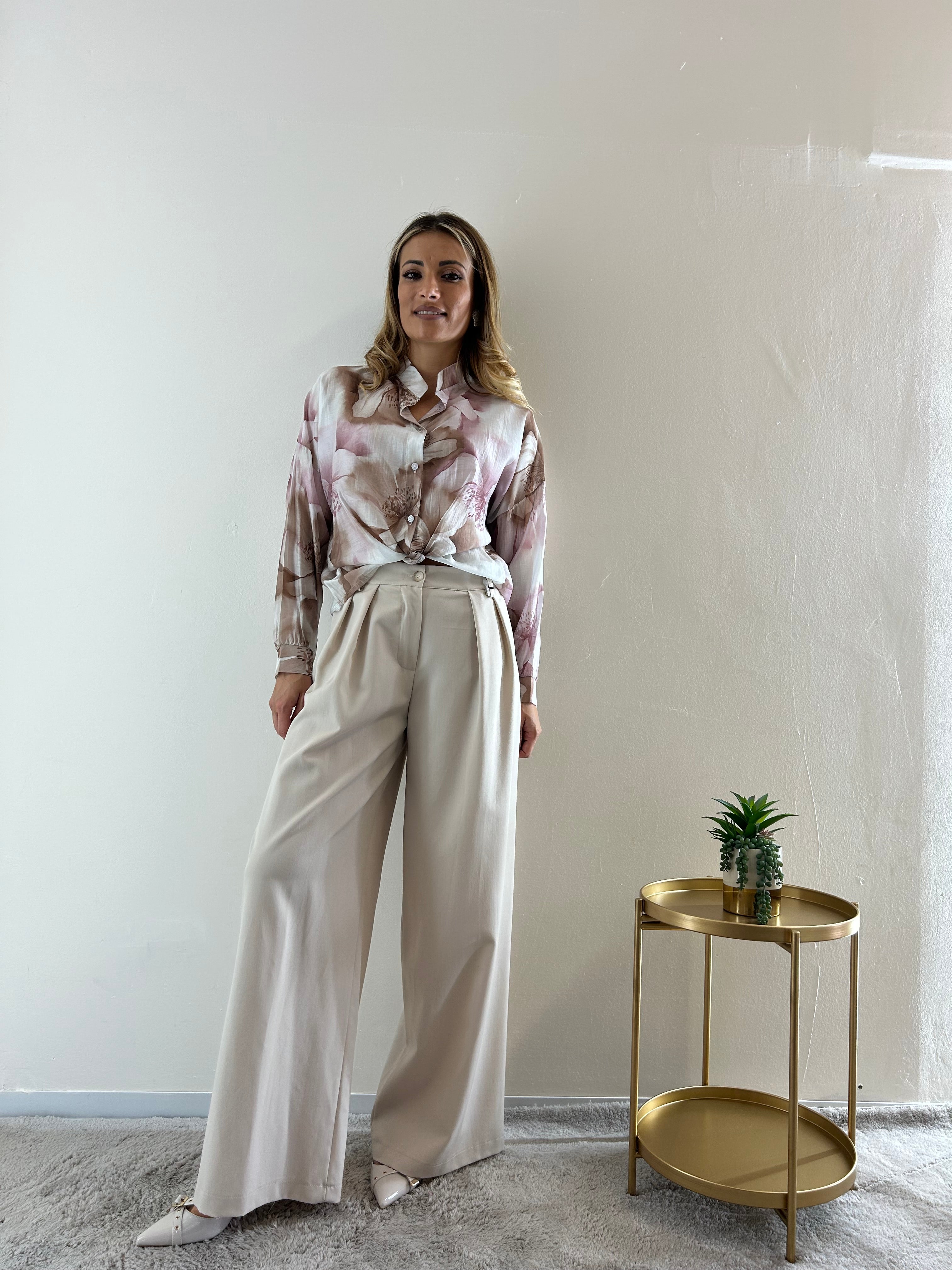 Pantalone Palazzo Beige