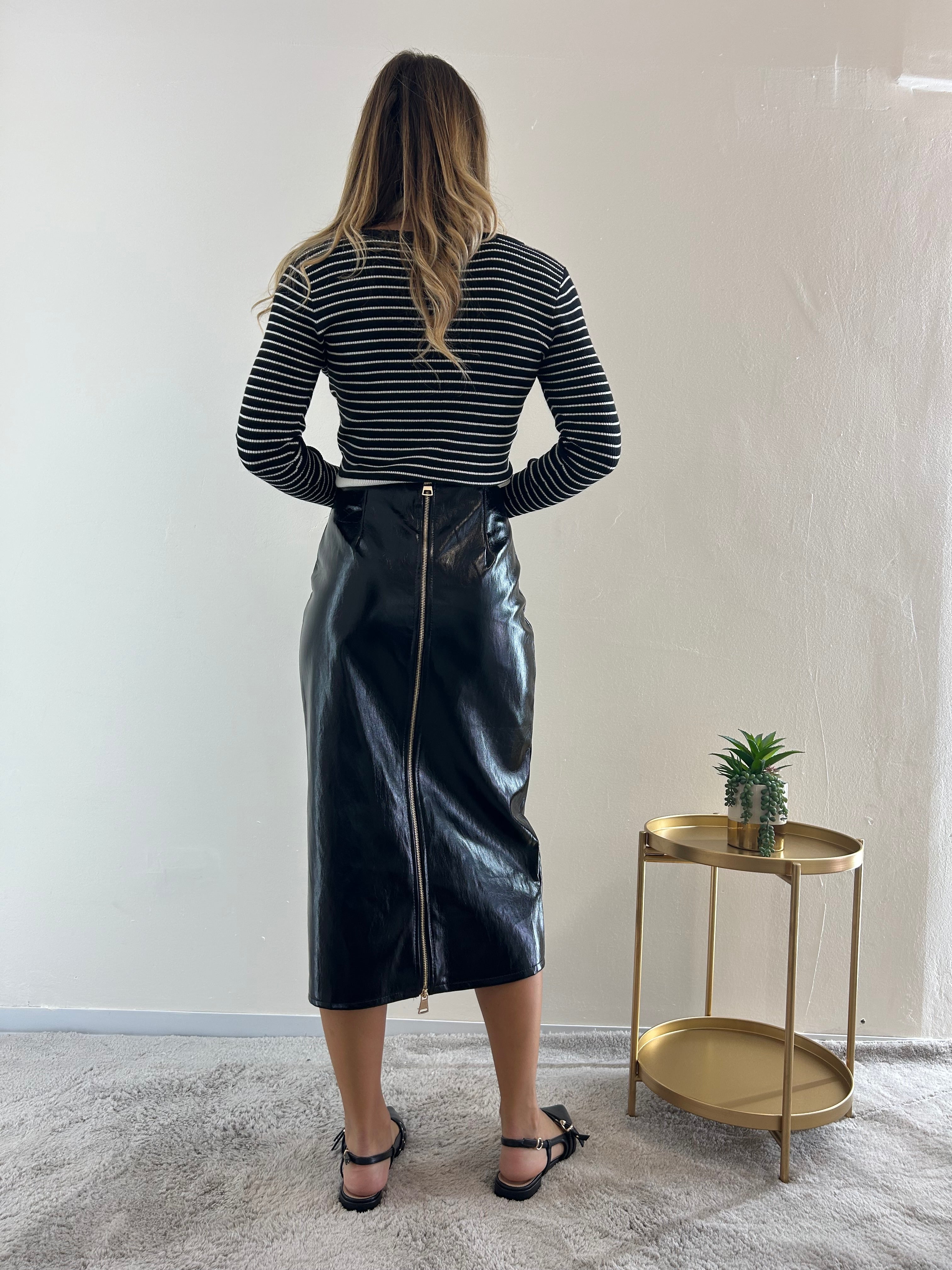 Longuette Ecopelle Black
