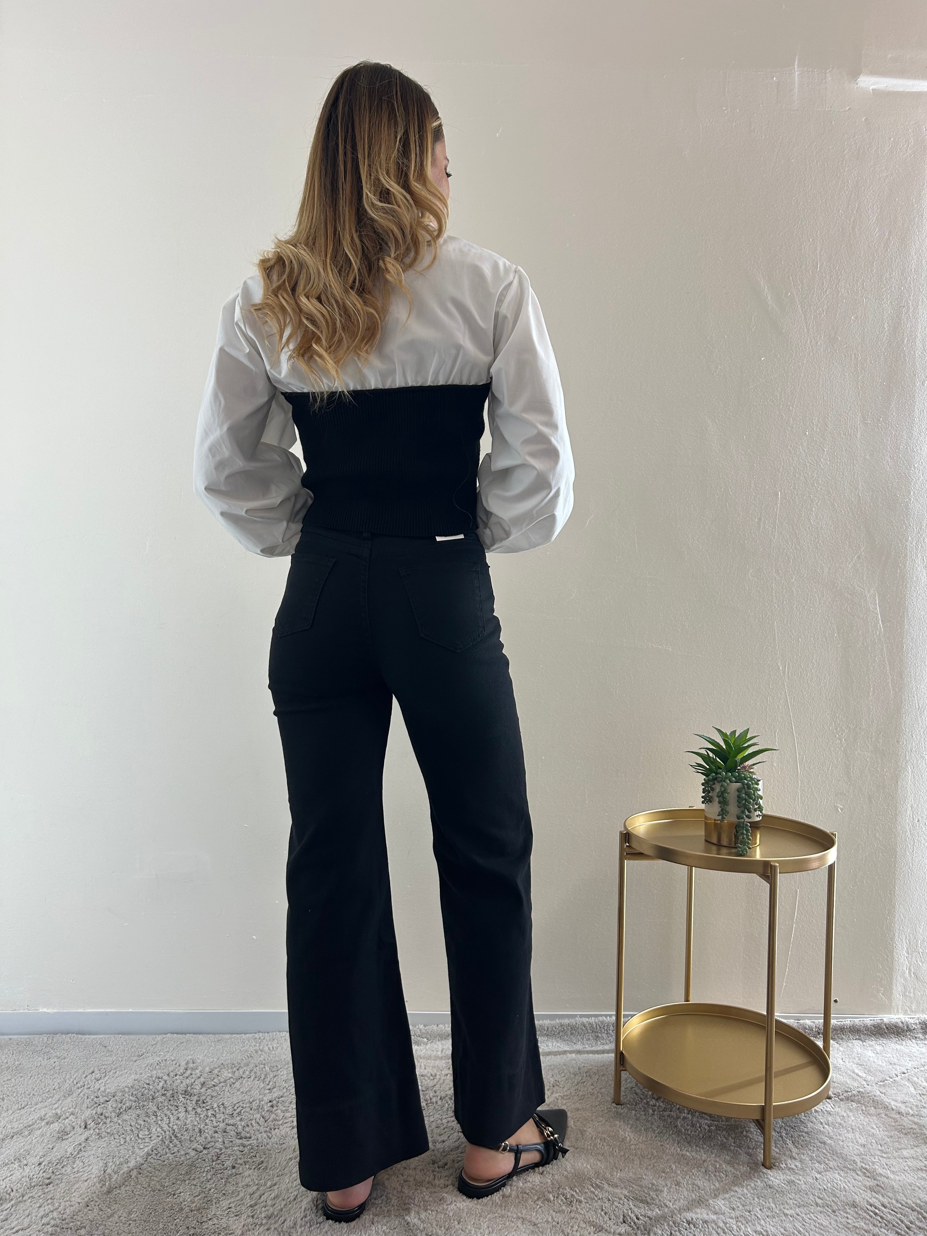 Jeans Wide-Leg Black